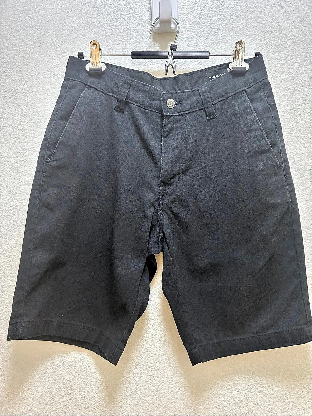 Volcom Frickin Modern Stretch Shorts Black Waist 28